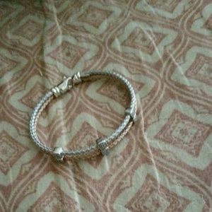 Two Toned Bracelet-stamped 925 Italy